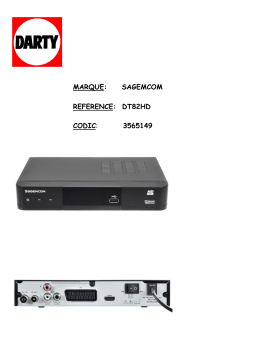 SAGEMCOM DT82HD : Manuel Utilisateur + Chat IA