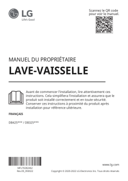 DB425***, DB325*** Lave-vaisselle: Manuel + AI Chat