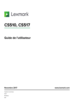 Lexmark CS510, CS517 : Guide Utilisateur + IA Chat