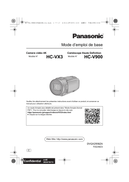 HC-VX3, HC-V900: Mode d’emploi + Chat IA