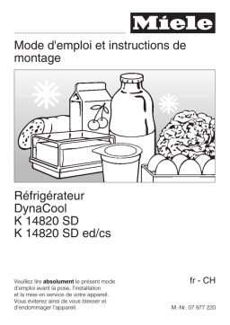 Miele DynaCool K 14820 SD : Mode d'emploi + IA