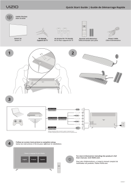 Vizio E43-F1 Guide de démarrage rapide