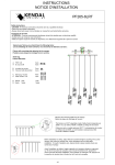 Kendal Lighting PF265-6LRT-BLK Manuel utilisateur