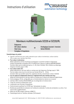 DZ220, DZ220/RL Manuel d'utilisation + Chat IA