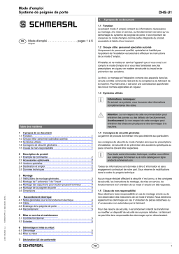 Schmersal DHS-U1 Mode d'emploi | IA Chat & PDF