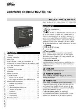 Kromschroder BCU 46x, BCU 480 Mode d'emploi