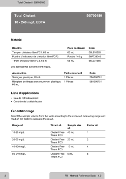 Chélate total 56I700180 : Chat IA & Téléchargement PDF