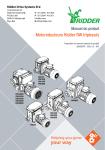 Motor&eacute;ducteurs Ridder RW : Manuel d'utilisation + IA