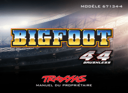 Traxxas BIGFOOT 4X4 BL-2s Manuel utilisateur