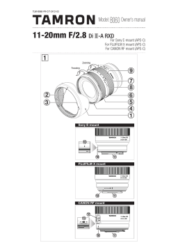 Tamron B060 Objectif : Mode d'emploi + IA Chat & PDF
