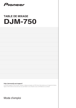 Pioneer DJM-750 Mode d'emploi | AI Chat & PDF