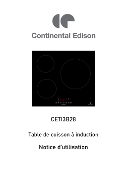 CETI3B28 Table de cuisson à induction : Guide AI et PDF