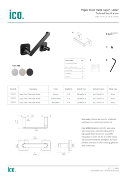 ICO Vapor V71073/4/5 Fiche Technique | Chat IA & PDF