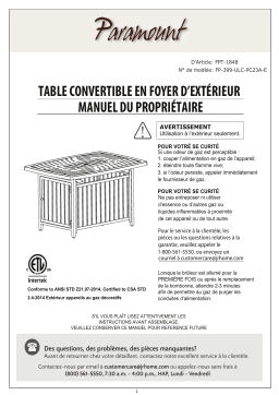 FP-399-ULC-PC23A-E Table Foyer: Manuel d'utilisation | AI Chat & PDF Access