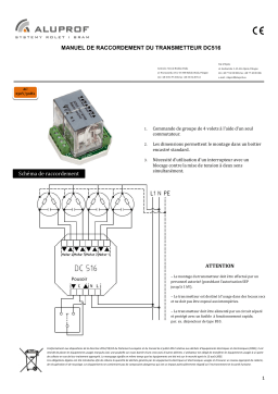 Aluprof DC516 Mode d'emploi