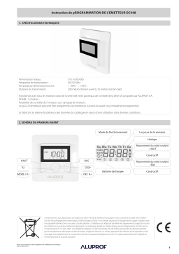 ALUPROF DC448 Télécommande: IA Chat & PDF Manuel