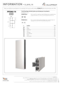 Aluprof PPDMO 79 Mode d'emploi
