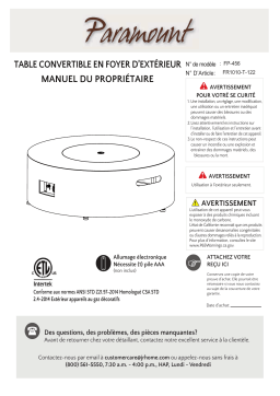 FP-456 Table Foyer d'Extérieur: Chat IA + PDF