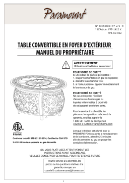 Paramount FP-271 Manuel du propriétaire