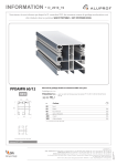 Aluprof PPDAMW Mode d'emploi