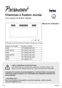 Paramount JR42, JR42-72 Manuel d'utilisateur: Chat IA