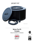 S&eacute;ries Fire Pit SPORTPIT20-BLK Manuel + AI Chat