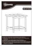 Manuel Outsunny 84B-674V00 | Chat IA &amp; T&eacute;l&eacute;chargement PDF