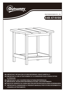 Manuel Outsunny 84B-674V00 | Chat IA & Téléchargement PDF