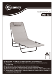 84B-397 Chaise longue Outsunny : IA Chat &amp; PDF