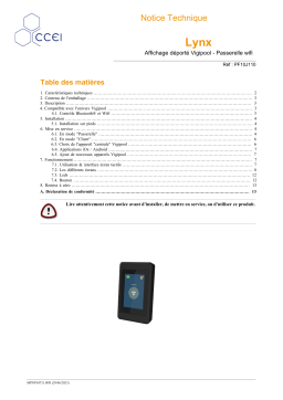 CCEI Lynx : Notice Technique, IA Chat & Téléchargement PDF