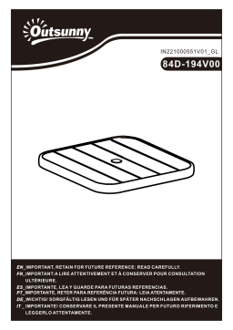 Manuel d'utilisation Outsunny 84D-194V00 | AI Chat & PDF