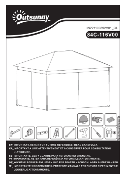 Outsunny 84C-116V00 Gazebo : Chat IA & Téléchargement PDF