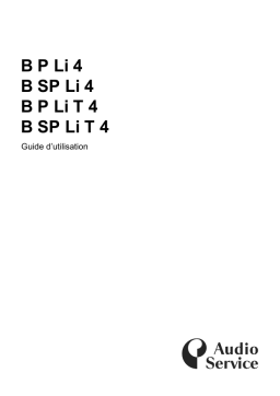 AUDIOSERVICE B P Li T 4.6 Mode d'emploi