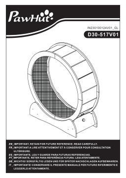 PawHut D30-517V01WT Manuel utilisateur