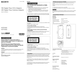 Sony HDFX200, HDTX200 : Chat IA et Téléchargement PDF