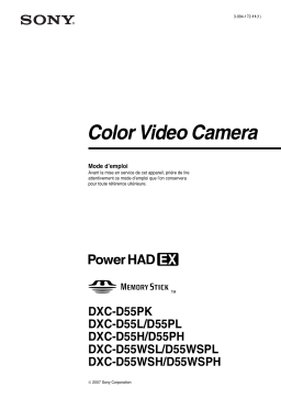 DXC-D55PK...WSPH Manuel: Chat IA et PDF