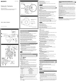 Sony SNC-EM641 Installation manuel