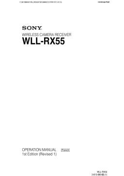 Sony WLL-RX55 : Chat IA et téléchargement PDF