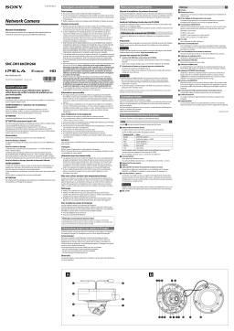 Sony SNC-DH160 Installation manuel