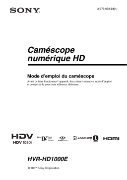 HVR HD1000E: Mode d'emploi + Chat IA et PDF