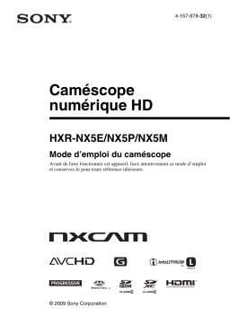 HXR-NX5E/NX5P/NX5M: Mode d'emploi + Chat IA