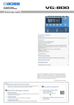 VG-800 Guide : Chat IA et Téléchargement PDF