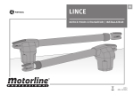 Motorline LINCE 300/400/600 : Notice avec IA + PDF