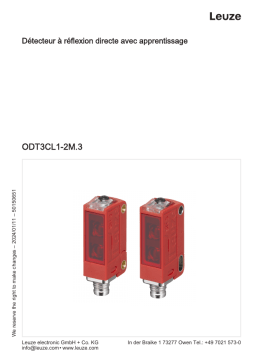 Leuze ODT3CL1-2M.3/L6-1000-M12 Mode d'emploi