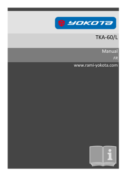 Yokota TKA-60/L Manuel du propriétaire