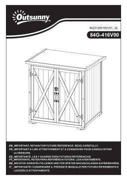 Outsunny 84G-416V00 Manuel utilisateur