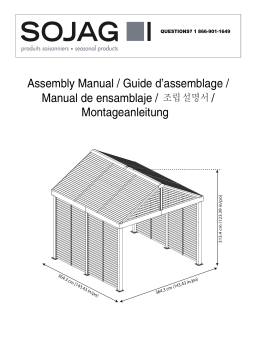 Manuel d'assemblage d'abri d'auto Sojag | AI Chat & PDF Access