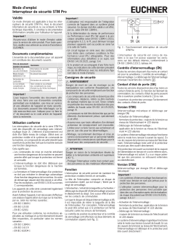 EUCHNER STM Pro: Mode d'emploi + Chat IA et PDF