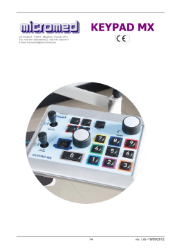 natus Micromed KEYPAD MX Mode d'emploi