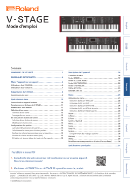 V-STAGE 76/88 Manuel d'utilisation | AI Chat & PDF